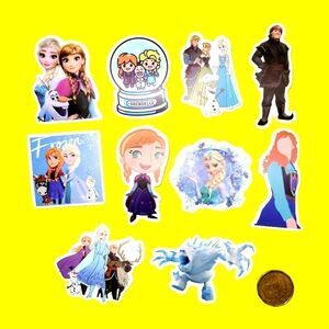 3/$20 Brand New 10x Disney Frozen Waterproof Stickers